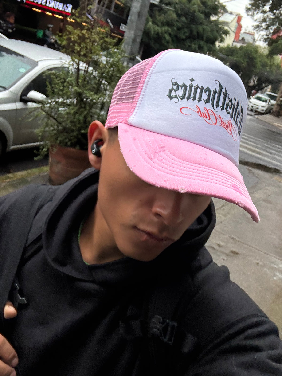Tu si! — Hueso con visera rosa y malla